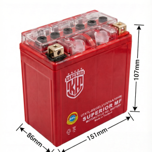 باطری موتور سیکلت 12 ولت 9 آمپر کوتاه KH POWER